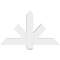 Ekena Millwork Kennewick Architectural Grade PVC Gable Bracket, 36"W x 21"H x 4"D x 4"F, 14/12 Pitch GBP036X21X0404KEN00 - alternate 5